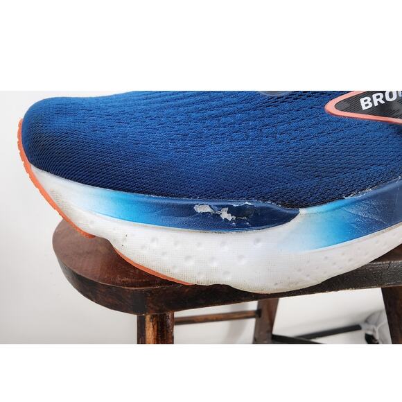 Men's Brooks Glycerin 21 Running Athletic Sneakers Blue Orange Size US 14 - Picture 10 of 11